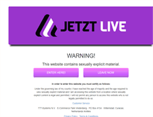 Tablet Screenshot of livejetzt.com